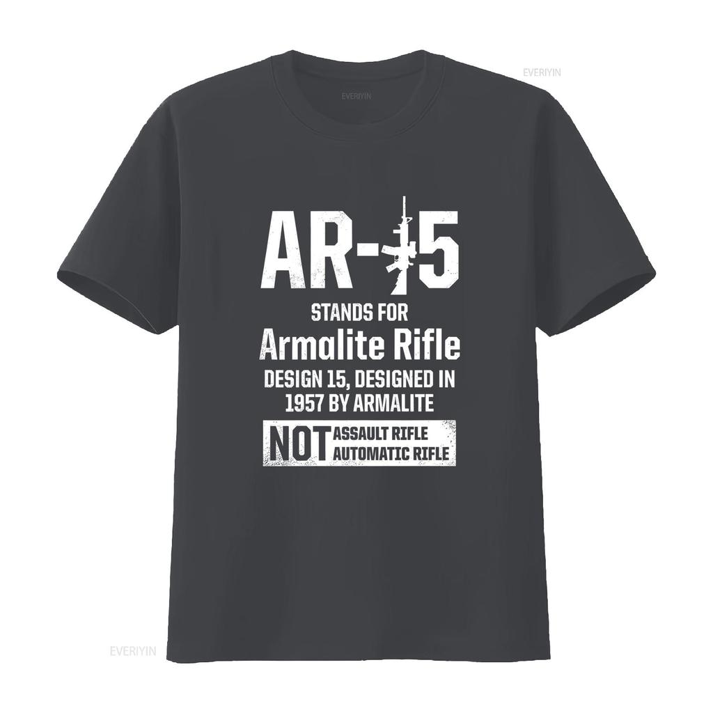 New AR15 T Shirt Patriotic Design Birthday for Men S 5XL vintage Washed Slightly Breathable fashion Versatile Soft Unisex