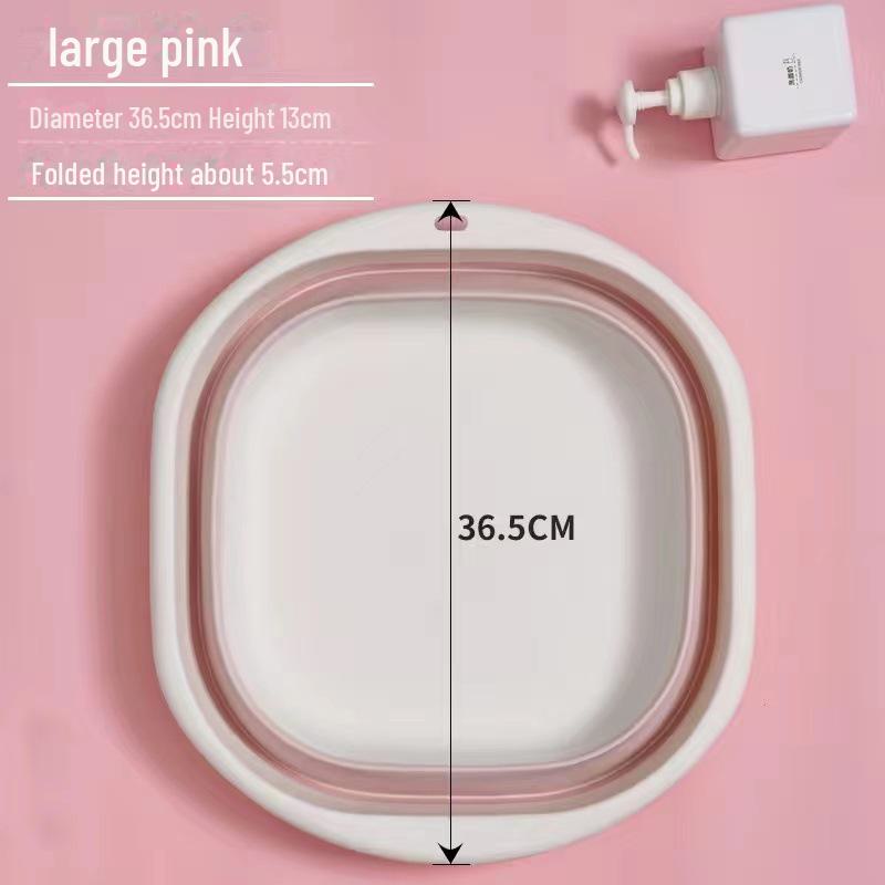 

Портативная складная силиконовая раковина для стирки — креативная и стильная раковина для дома, путешествий и использования на открытом воздухе. Идеально подходит для общежитий. large розовый бежевый