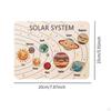 Wooden Solar System Puzzle Montessori Educational Toy Early Development Planets Jigsaw