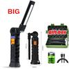 Heinast USB Flashlight Rechargeable Torch Tool Gifts for Men LED Work Light with Magnetic Base 4 Modes For Home Outdoor Camping