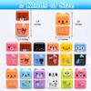Sooez 12 Pack Pencil Erasers, Cute Erasers Pencil Eraser with Clean up Roller Pencil Eraser Shaving Roller Case Erasers for Party Favors Gift