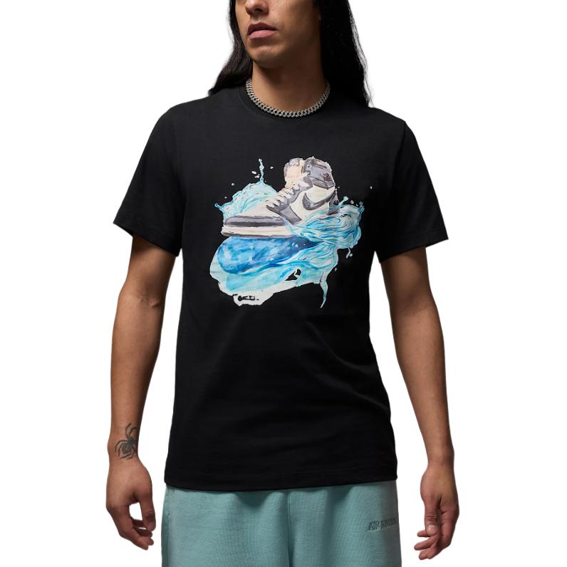 

New Jordan Flight Essentials AJ1 Men s Short Sleeve T Shirt IB3355-010 XS