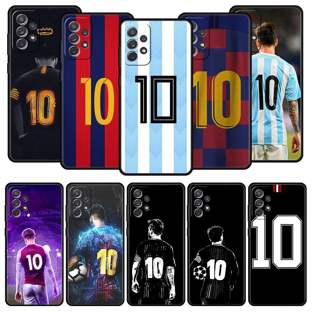 Football 10 Player Phone Case for Samsung Galaxy A55 A35 A17 A07 A15 A13 A25 A51 A71 A72 A73 A32 A52 A52S A41 5G Soft TPU Shell