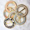 New Colorful Acrylic Aluminum D-Ring Round Belt Buckle for Clothing Decoration