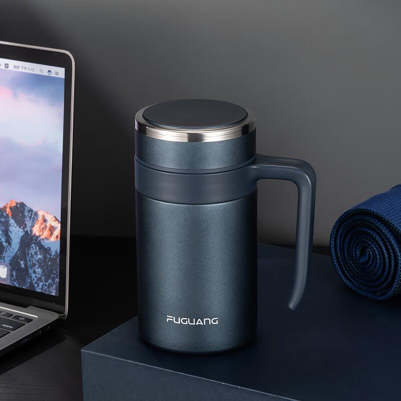 FUGUANG Vacuum Insulated Stainless Steel Mug with Tea Infuser