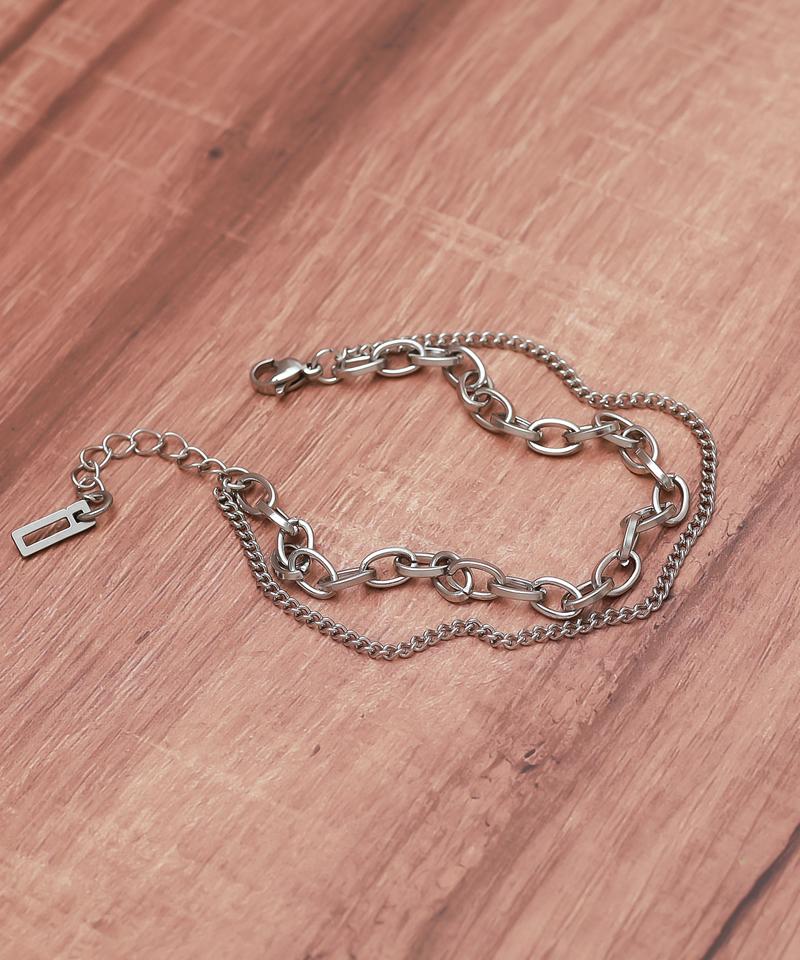 Blancier Dubleshen Bm261B1284 Layered Snake Chain Men'S Bracelet
