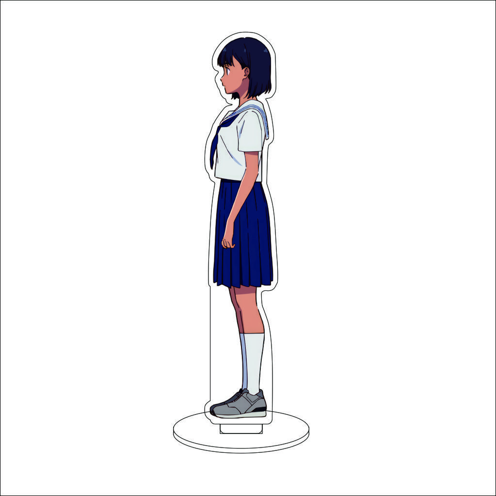16CM Anime Summer Time Rendering Cosplay Acrylic Stand Ornaments Southern Hizuru Kofune Ushio Figure Stand Halloween Gifts