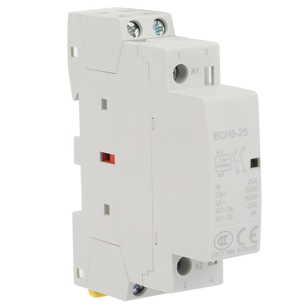 2P 25A 24V 2NO 50/60HZ Din Rail Household AC Contactor High Quality