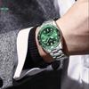 NIBOSI Luxury Mens Watches Stainless Steel Date Military Fashion Luminous Waterproof Quartz Wristwatches