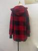 Women's Autumn/Winter Hooded Plaid Plush Cardigan Jacket
