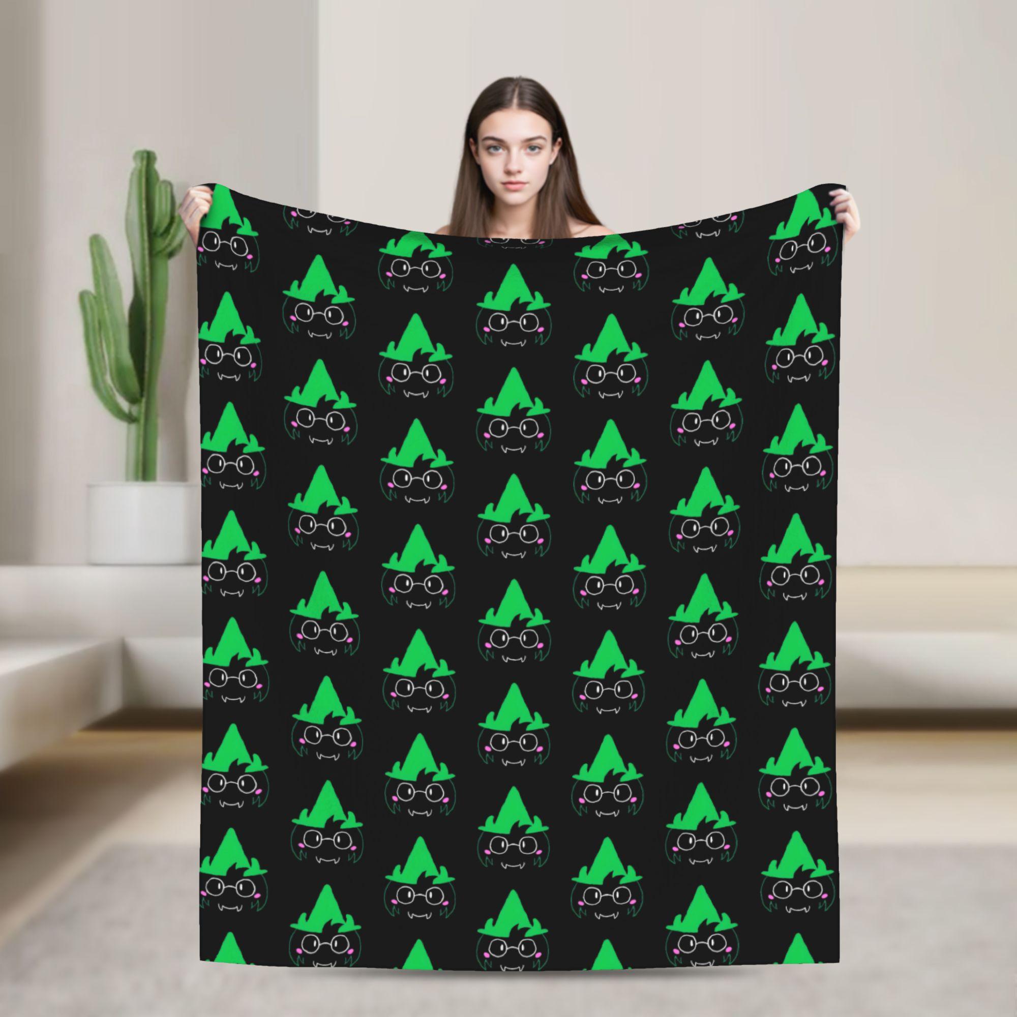 

Ralsei - Deltarune Blanket Flannel Awesome Warm Throw Blanket for Bedding Lounge Spring/Autumn 75x90cm