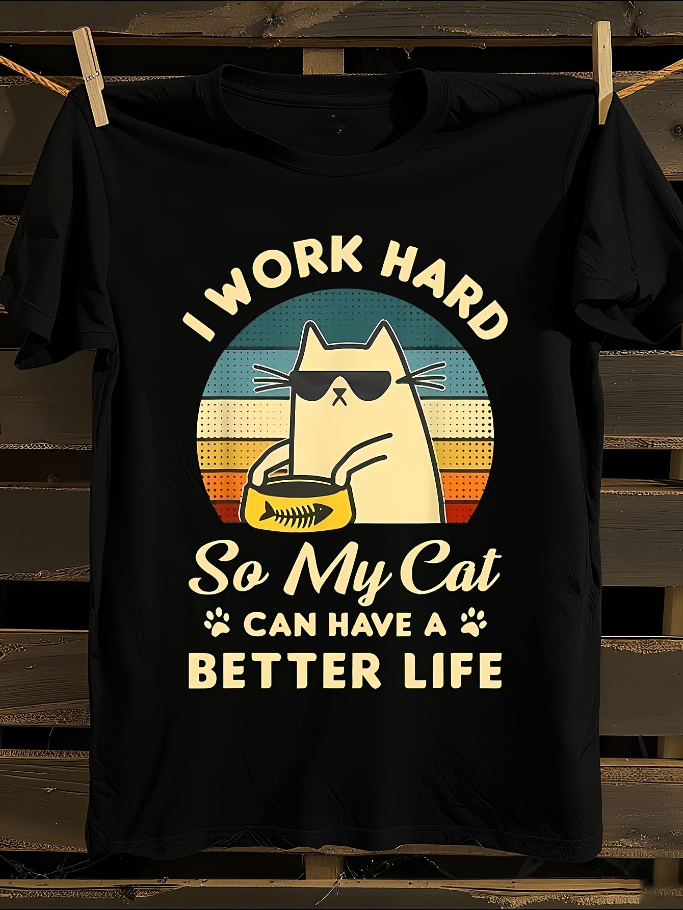 Funny Cat Lovers T-shirt M