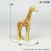 Kinder Zusammengebaut Giraffe Baustein Kleine Partikel Zubehör Modell Spielzeug Wildtiere Überqueren Pflanzen