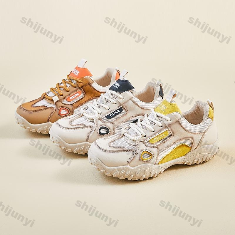 Fashion Women's Platform Sneakers 2025 Spring New Breathable Comfortable Running Shoes Height Increase Fashion Cross Tied Casual Shoes