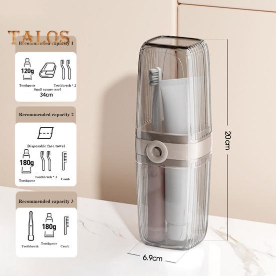 Travel Soap Case with Toothbrush Box Leakproof Easy To Clean Bathroom Soap Container with Lid Portable Bar Soap Holder