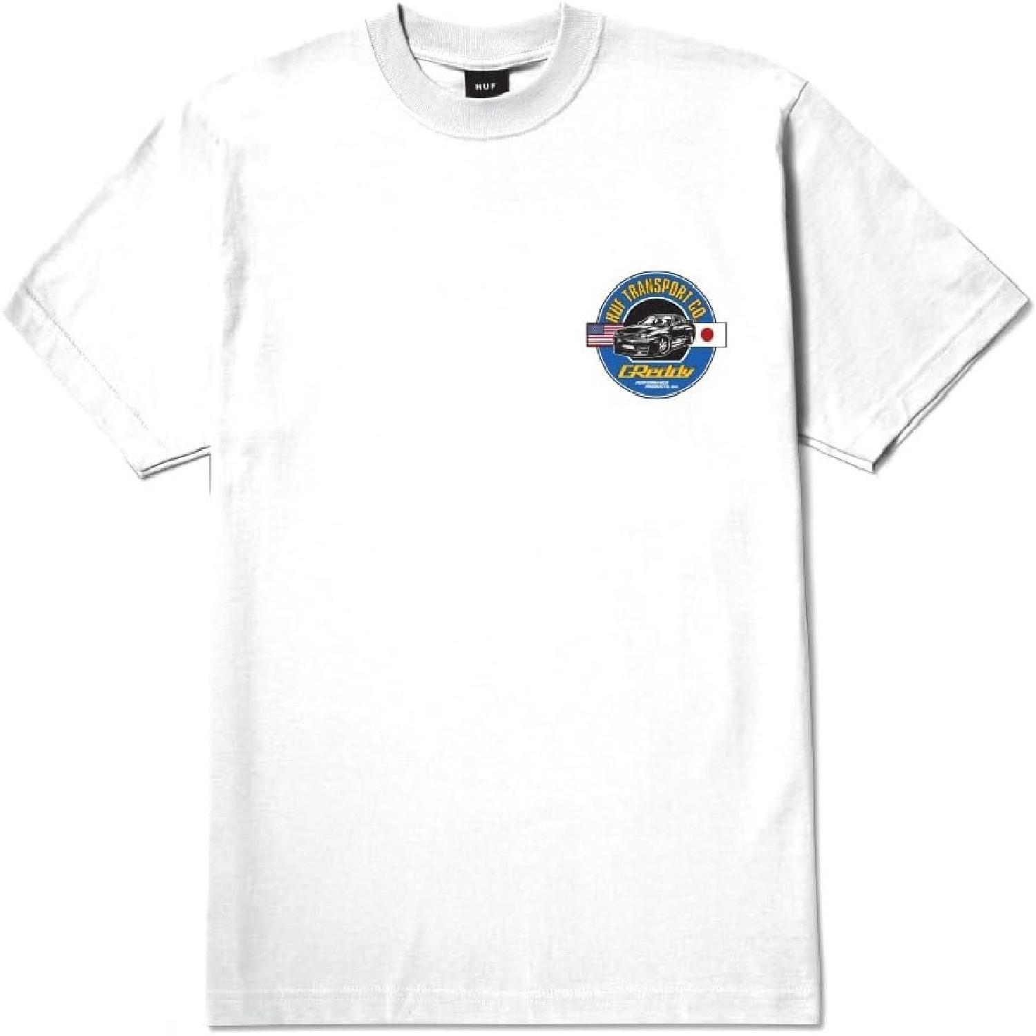 

HUF X GReddy Transport T-Shirt – JDM-Inspired Graphic Tee for Men, 100% Cotton, Streetwear Fit XXXXXL білий