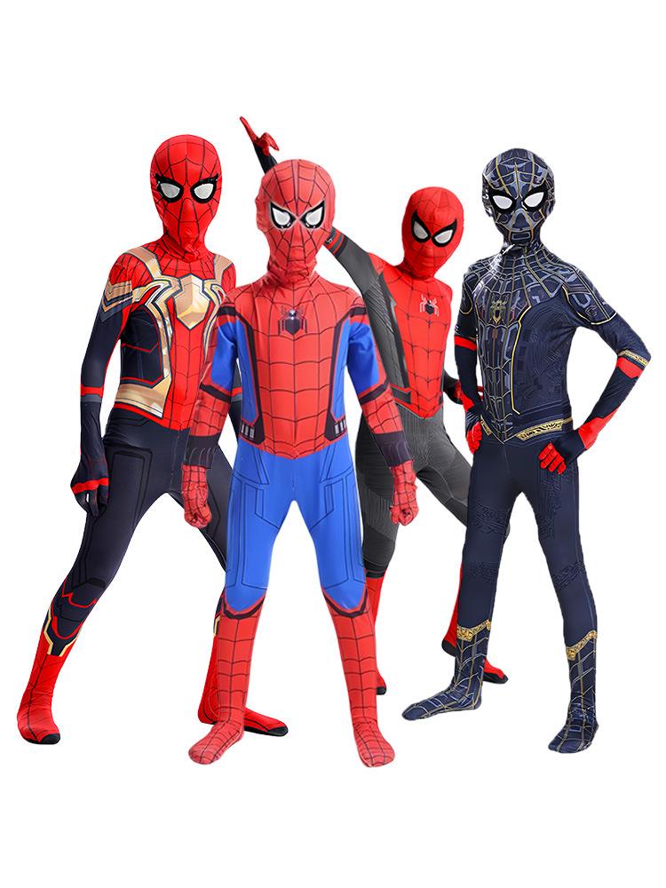 Hero Returns Spider-Man Costume: Children's Jumpsuit for Halloween Cosplay.