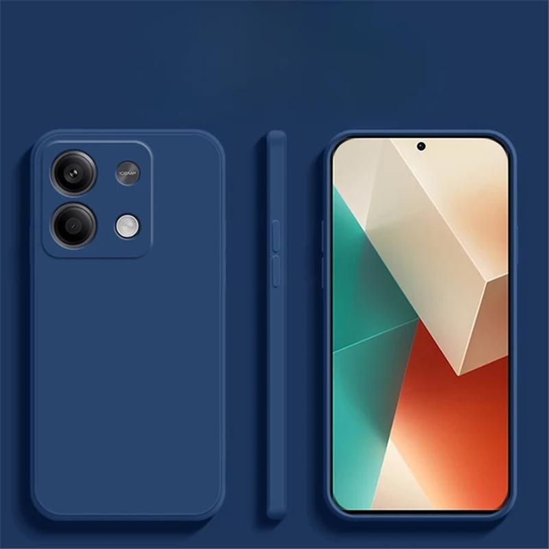 Custodia per telefono in silicone liquido morbido quadrato opaco per Xiaomi Redmi Note 13 12 11 Pro 12S 11S K70E 13C 11A M4 M5 X4 X5 X6 Pro 5G 4G Cover