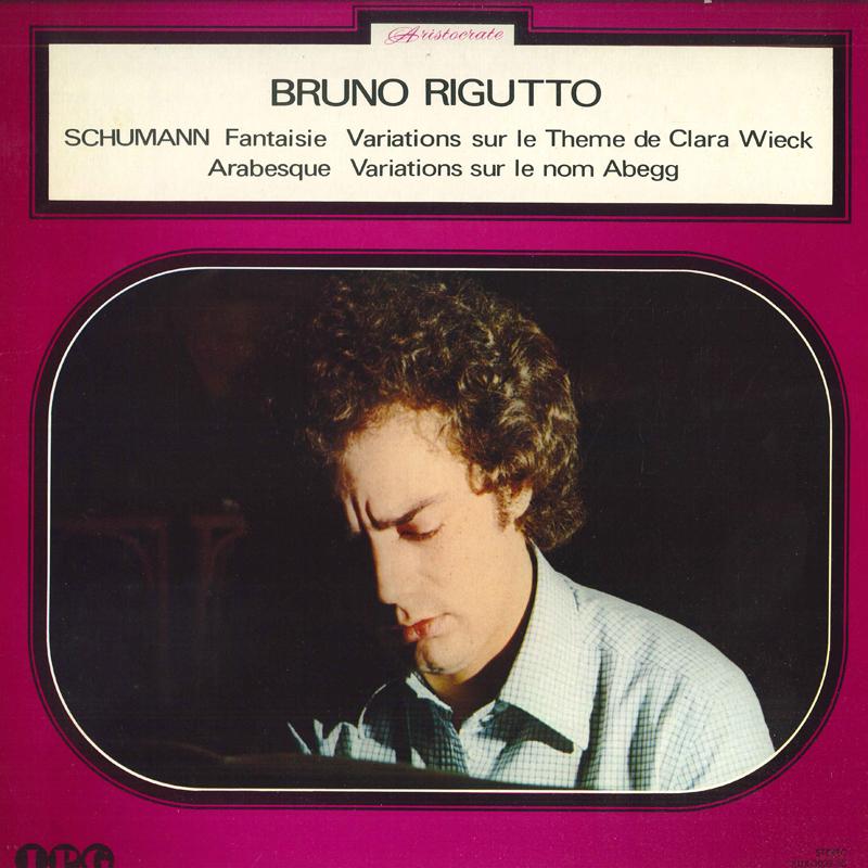 

LP Record BRUNO RIGUTTO Schumann Fantaisie op. 17 Variati KUX3029PG IPG Japan Classical Used