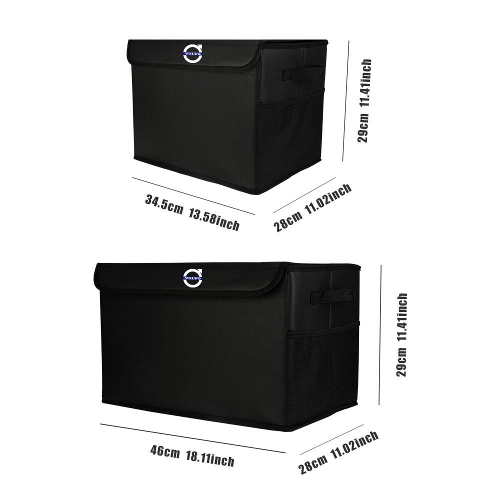 Autozubehör Leder-Aufbewahrungstaschen Kofferraum-Stauraum Aufräumbox Für Volvo Rdesign V40 V60 V90 XC40 XC60 XC90 S60 S90 C50 C70 C40