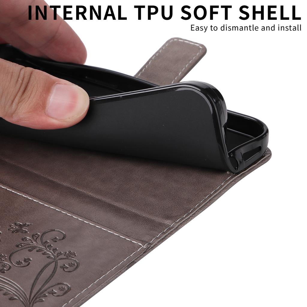 For OnePlus Ace 5 Ultra 5G/OnePlus Nord 5 5G Wallet Case Floral Butterfly Imprint Leather Phone Cover Stand