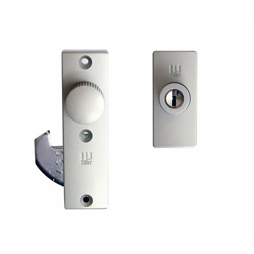 WEST 430 Sliding Door Lock, Door Tip, Includes 3 Standard Keys, Aluminum Sash, Sliding Door, Aftermarket Auxiliary Lock, Two-Lock, Security Measures,