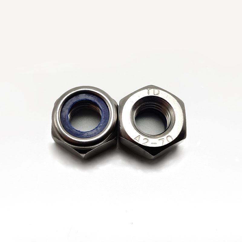 316 Stainless Steel Nylon Insert Lock Nut, DIN985, M2.5-M30, Prevailing Torque