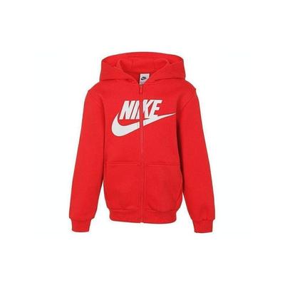 Nike Club Fleece Hoodie mit Buchstabenlogo-Print Kinder Hoodies Rot FD2990657