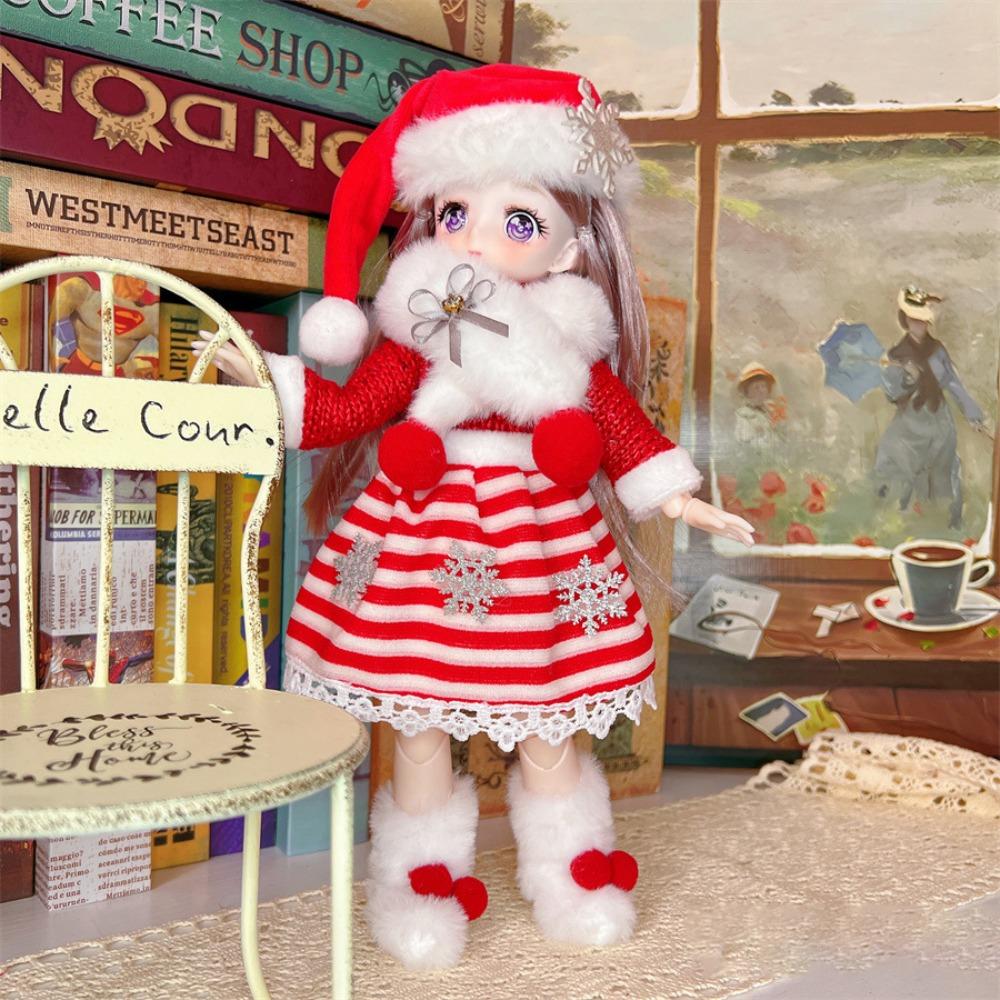 Muñeca BJD Bonita de 30 cm 1/6 Muñecas SD Muñeca Articulada Juguetes DIY con Ropa Atuendo Zapatos Peluca Cabello Maquillaje para Niñas Niños Niños