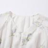 Women's French Floral V-Neck A-Line Midi Dress