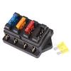 Car 4 Way Circuit Standard Ato Blade Fuse Box Block Holder 12V/24V+4 Way Fuse