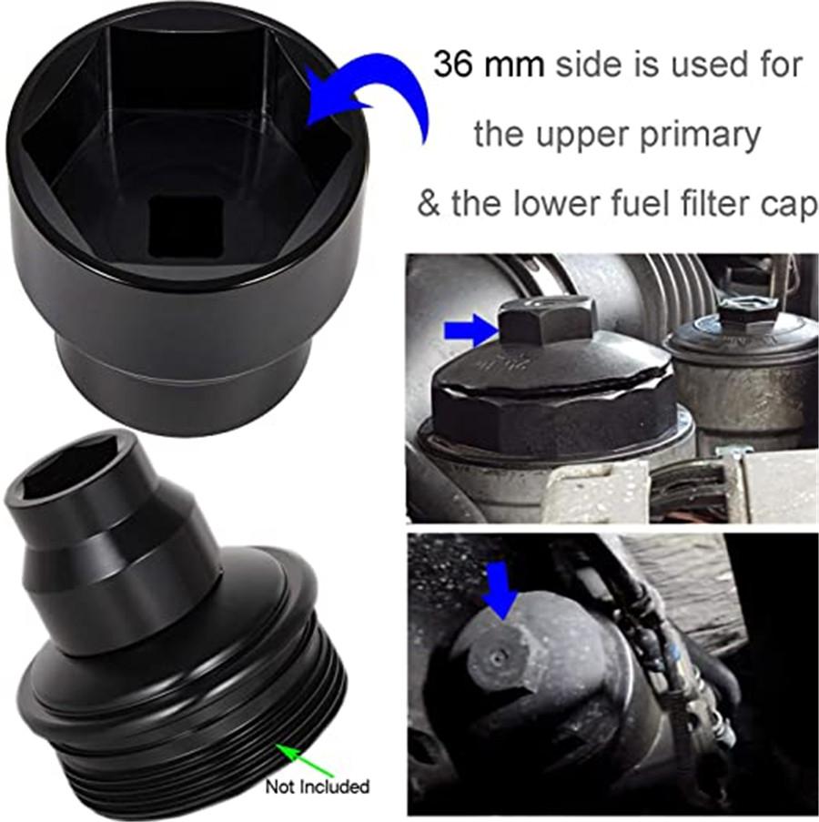 Kraftstofffilter Ölfilter Entferner Sschlüssel 24mm 35mm 36mm Für Ford 6.0L 6.4L