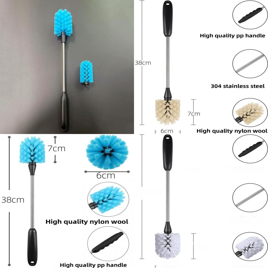 Multipurpose Drinking Cup Brush With Plastic Handle And Nylon Bristles For Daily Use