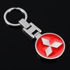 Car Keychain Car Emblem Gift With Key Ring Auto Accessories For Mitsubishi ASX Lancer Pajero Outlander L200 EVO Lancer EX