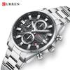 CURREN 8495 Men's Multifunctional Waterproof Wristwatch - Business, Fashionable Sports, and Student Style.
