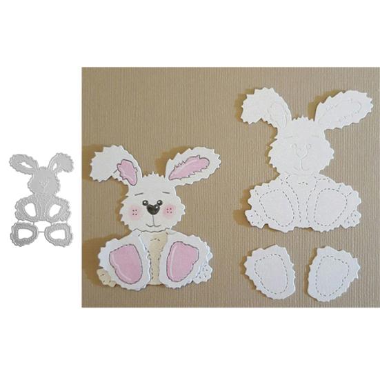 Easter Rabbit Bunny Metal Cutting Dies DIY Scrapbook Emboss Paper Cards