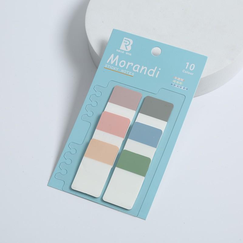 Transparent 6 Color Classification Index Sticky Notes For Student Book Marking