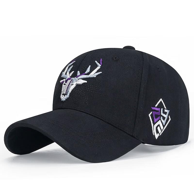 Embroidered Deer Head Baseball Cap Adjustable