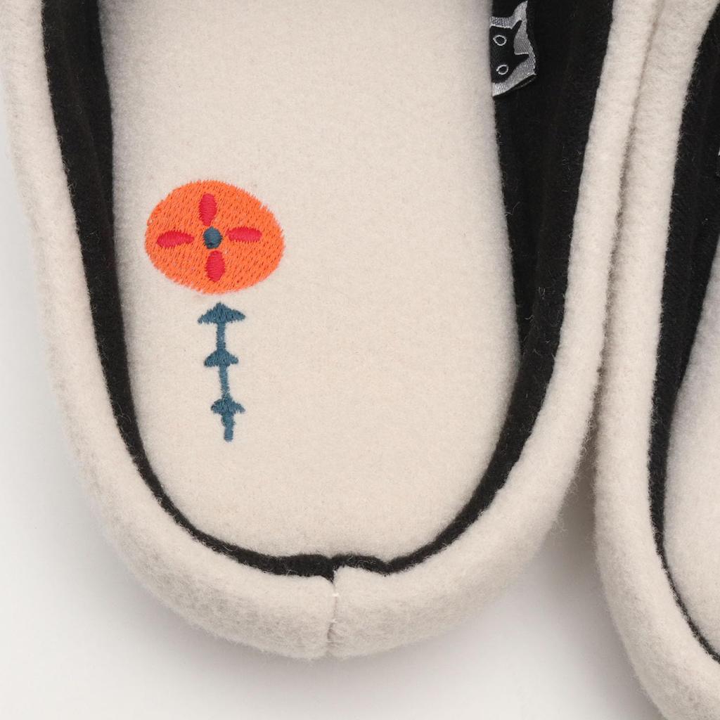 ATSUKO MATANO Slippers Atsuko Matano Room Cute and "Little Forest" [Atsuko Matano, Slippers, Shoes, Stylish] (Ivory)