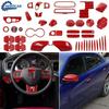 ??Red Car Decorative Trim Molding Frame Bezels Cover Kit For Dodge Charger 2010+