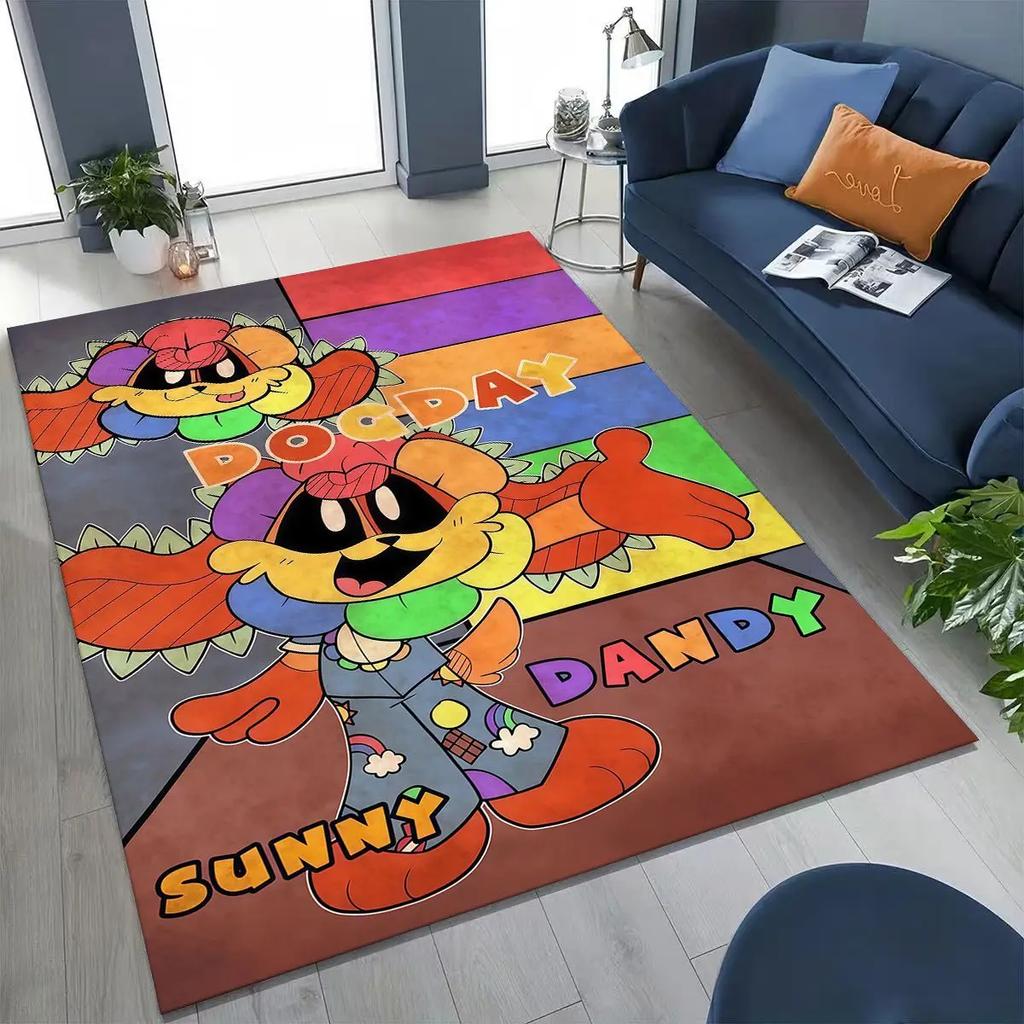 Cartoon S-Smiling C-Critters Craftycorn Catnap Rug for Bedroom Living Room Sofa Home Doormat Decor,Large Kid Non-slip Floor Mat