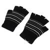 USB Heizhandschuhe Winterhandschuhe Sicher Waschbar Fingerlose Strickhandschuhe für Arbeit Lernen Outdoor Gestreift