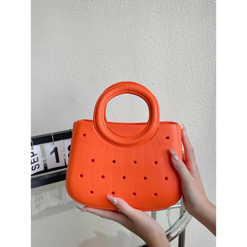 Waterproof Beach Bag Leisure DIY Colorful Fashi Handbags Sandproof Anti-slip Handle EVA Handbags Travel Toiletry Storage Bags