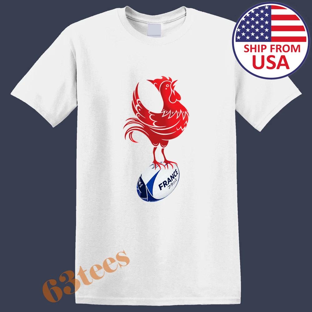 Rugby France Team Men s T-Shirt Women s Tee Top Unisex White Size S to 5XL 3XL