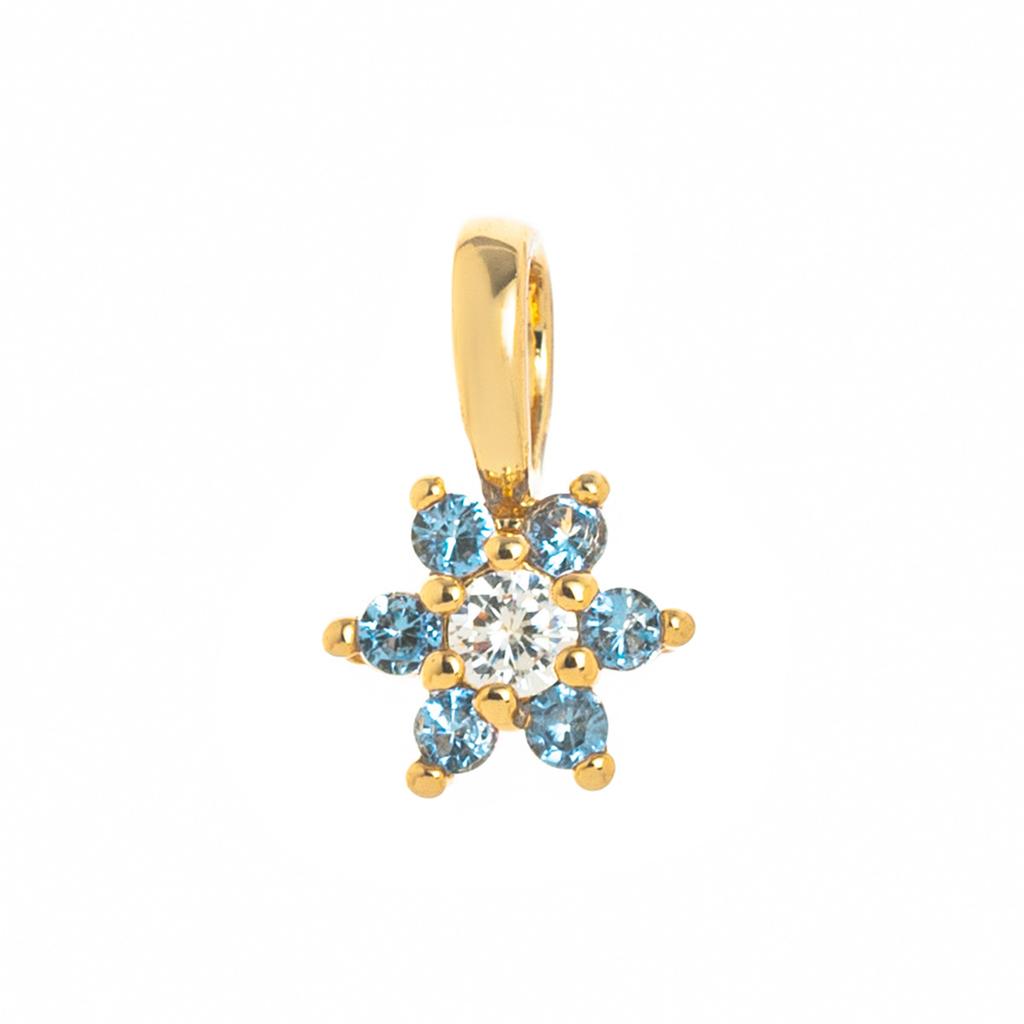 Color 12 Birthstone Pendant Diy Accessories Necklace Women'S 12Th Birthstone Color Zircon Pendant Collarbone Color Retention