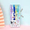 12pcs Cute Cartoon Neutral Pen Set Creative Student Pen Quick Dry Black Ink Kawaii Office School Stationery Cartoon Designs