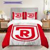 Jahn Regensburg Vzor Povlečení Sada Prošívaných Dek Quilt Cover Povlak na Polštář Domácí Dekorace Dárek k Narozeninám (1 * povlak na peřinu + 2 * povlak na polštář, bez jádra)