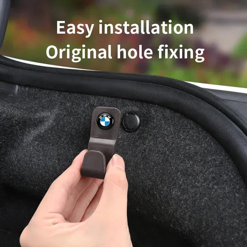-Ganchos de Almacenamiento para Maletero de Coche Organizador de Maletero para Sedán Automático Para BMW Serie 3 5 G30 G60 F10 F20 F22 F32 F33 F36 F06 G11 G70 F30 G20 G32