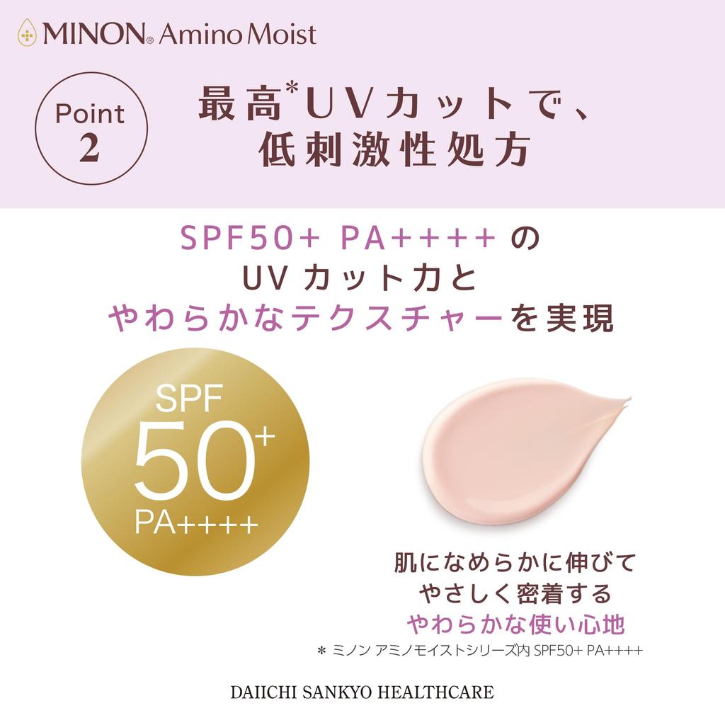 Minon Amino Moist Aging Care Day Cream UV 30g | Sensitive Skin | SPF Primer & Sunscreen