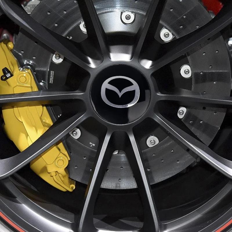 4Pcs Car Wheel Hub Trim Cover Emblem 56mm Car Accessories For Mazda 3 Axela 2017-2018 Mazda 6 Atenza CX-3 CX-5 CX-9 CX8 CX4 CX9 h1